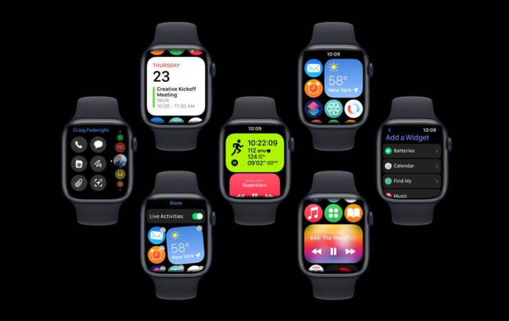 Как увеличить время работы Apple Watch. Виджеты проще будет отключить, чтобы сэкономить заряд. Фото.