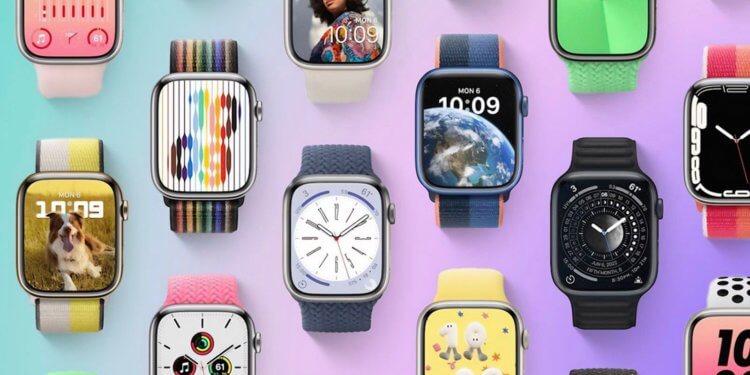 Меню в Apple Watch. Выбор циферблатов в watchOS действительно огромный. Но можно сделать его еще круче. Фото.