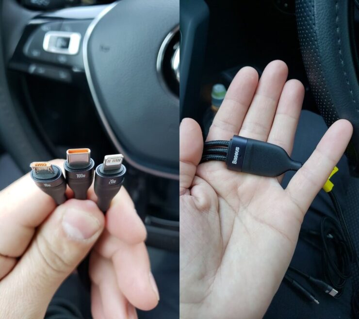 Провод для зарядки телефона. Провод крепкий, поэтому не переживайте, что он может быстро прийти в негодность. Фото.