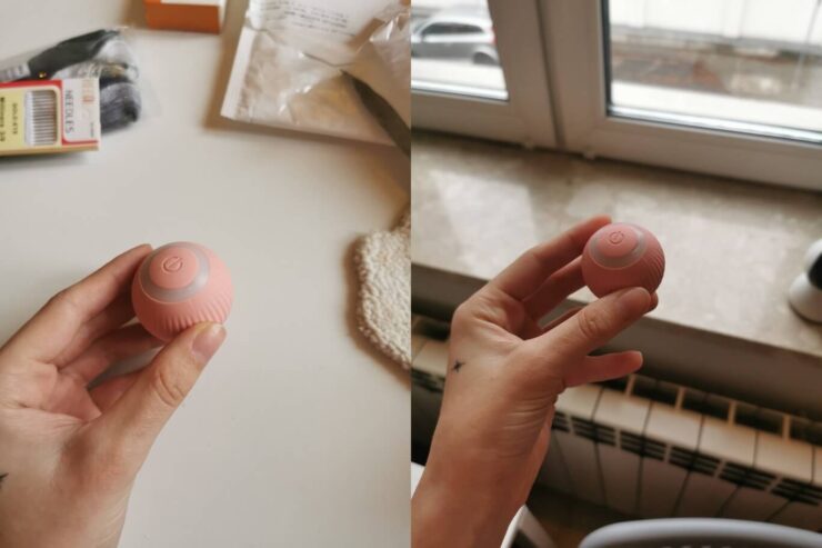 Автоматическая игрушка для животных. Шарик маленький и проворный. Автоматическая игрушка для животных. Шарик маленький и проворный. Фото.