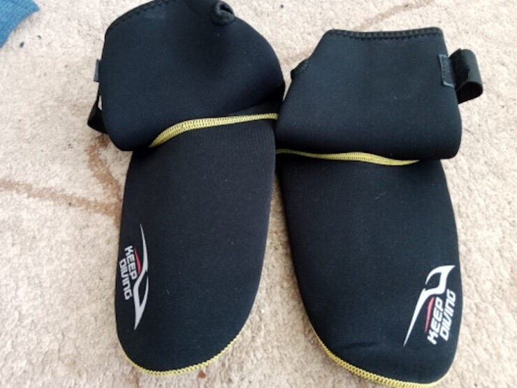 Противоскользящие носки для дайвинга. Такие носки пригодятся не только дайверам. Противоскользящие носки для дайвинга. Такие носки пригодятся не только дайверам. Фото.