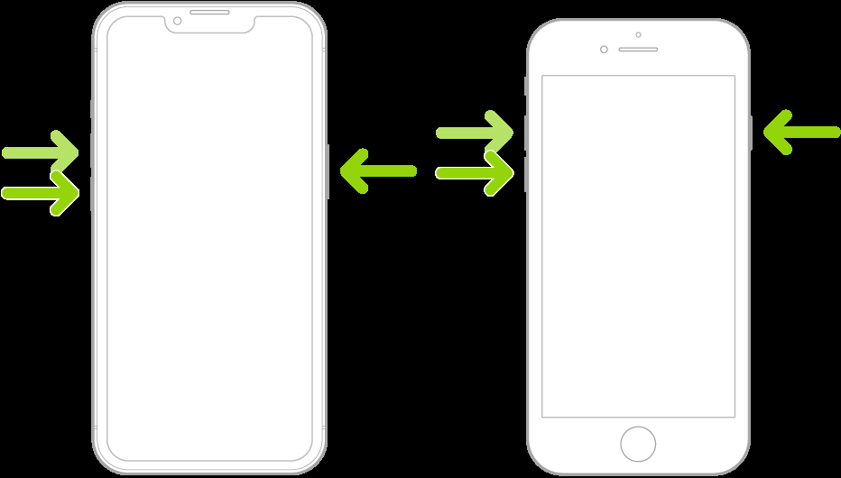 Придется задействовать все кнопки на корпусе iPhone. Фото.