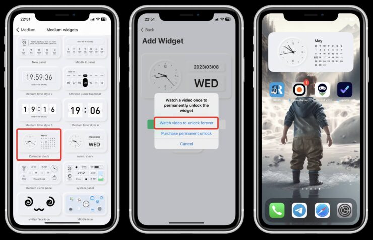 Приложение для виджетов на Айфон. В приложении очень большой выбор виджетов с часами и календарями. Приложение для виджетов на Айфон. В приложении очень большой выбор виджетов с часами и календарями. Фото.