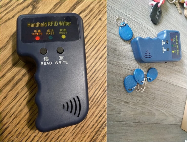 Дубликатор домофонных ключей RFID. С этой штукой можно будет открывать любые домофоны. Фото.