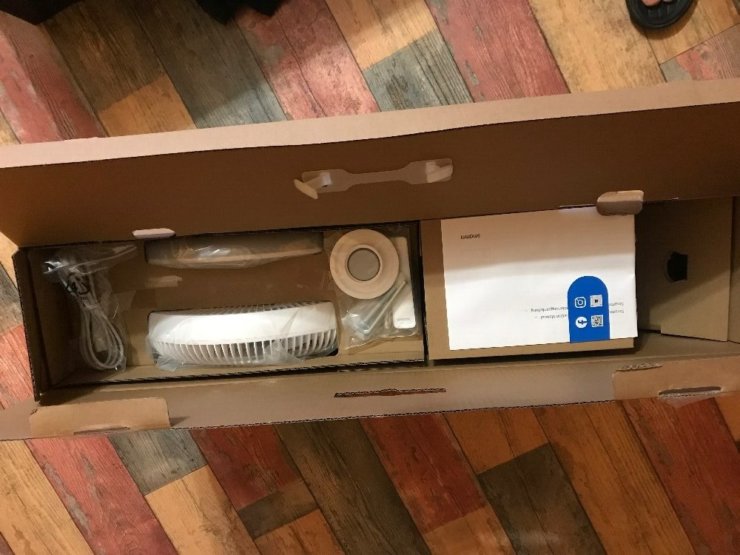 Вентилятор Xiaomi Smartmi Fan 3. Перед началом использования вентилятор придется собрать. Фото.