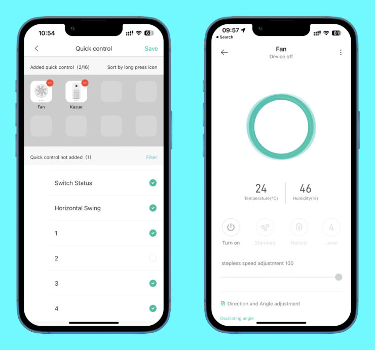 Умный вентилятор Xiaomi. В приложении Mi Home больше возможностей и настроек. Фото.
