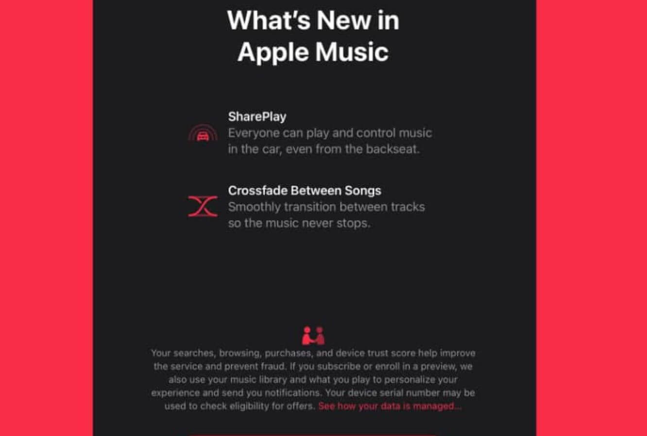 Что нового в Apple Music iOS 17. В iOS 17 Apple Music получит плавный переход между треками. Что нового в Apple Music iOS 17. В iOS 17 Apple Music получит плавный переход между треками. Фото.