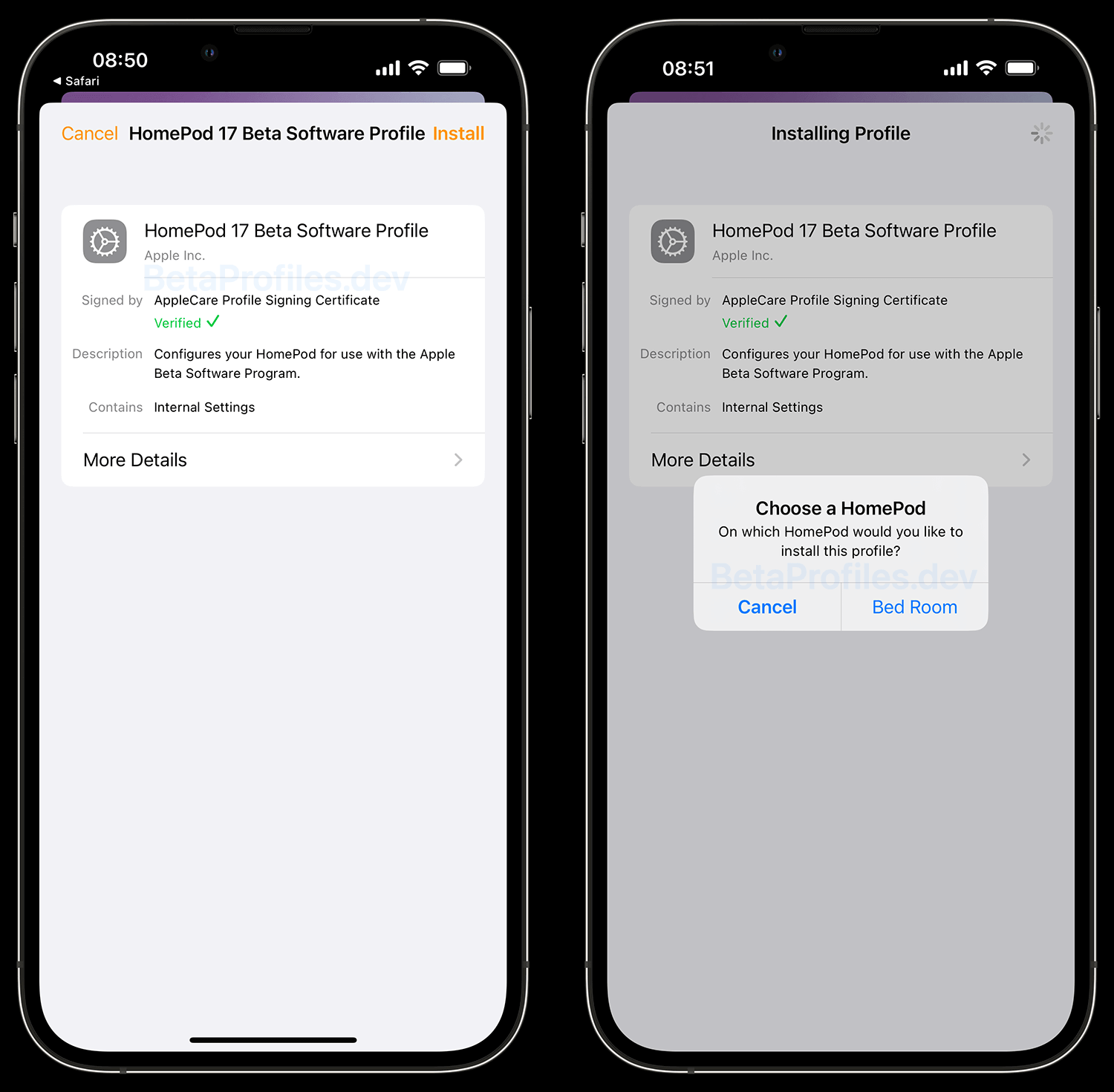 Как установить обновление HomePod 17 beta. Для HomePod, как и прежде, нужен бета-профиль. Фото.