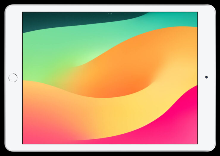 Новые обои из iPadOS 17. На iPad доступна одна новая картинка. Фото.