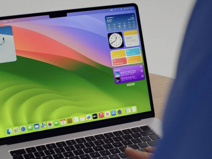 Что нового в macOS Sonoma. Виджеты можно размещать, как раньше, на отдельной панели и выносить на рабочий стол. Что нового в macOS Sonoma. Виджеты можно размещать, как раньше, на отдельной панели и выносить на рабочий стол. Фото.