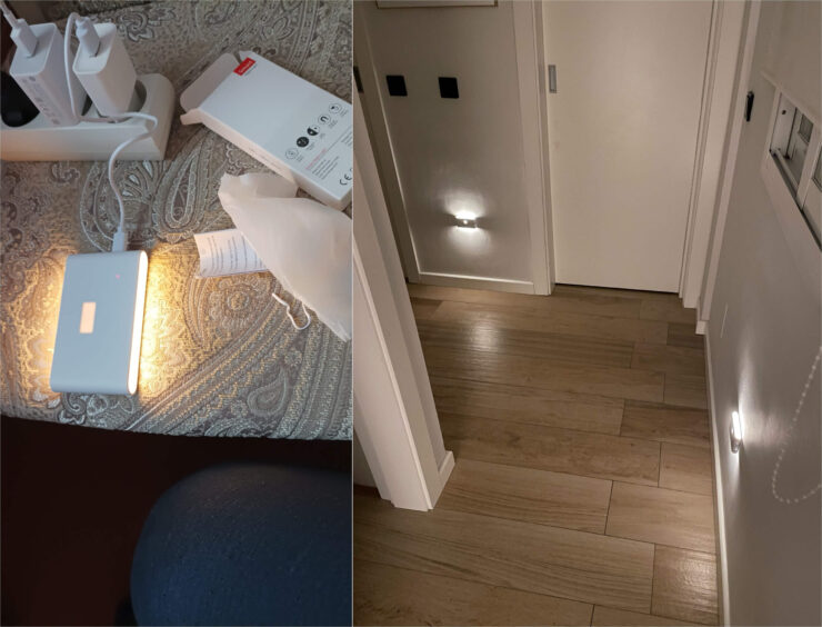 Ночник с датчиком движения. В комплекте с ночником идёт магнитное крепление на стену. Ночник с датчиком движения. В комплекте с ночником идёт магнитное крепление на стену. Фото.