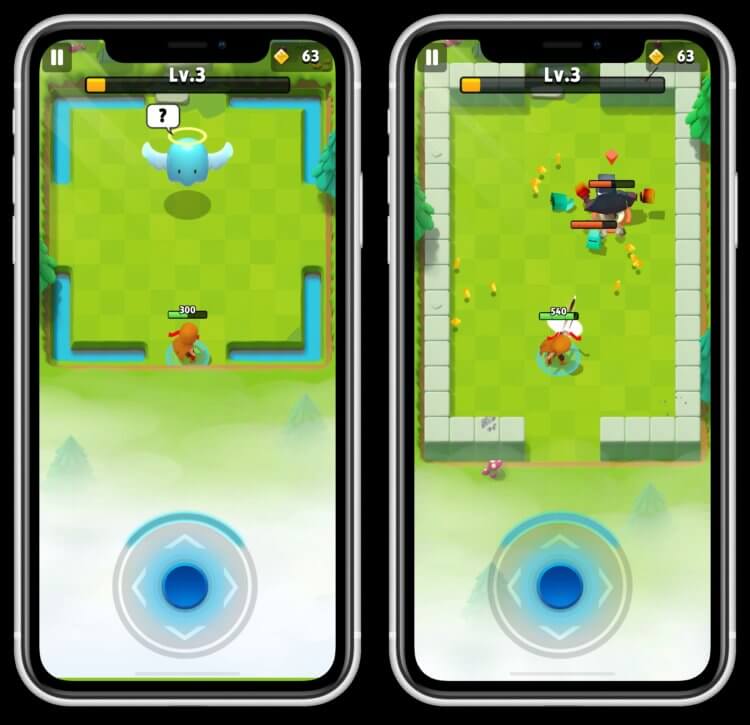 Скачать игру Archero. Хоть джойстик и занимает почти половину экрана, зато управлять персонажем очень удобно. Скачать игру Archero. Хоть джойстик и занимает почти половину экрана, зато управлять персонажем очень удобно. Фото.