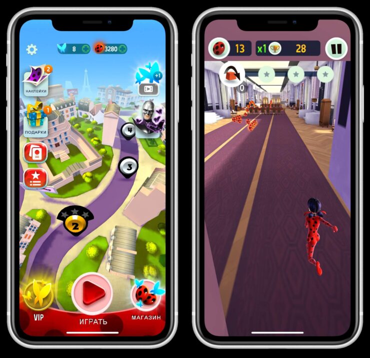 Скачать игру Леди Баг и Супер-Кот. То, что игра разделена раунды очень удобно. Фото.