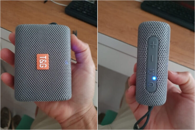 Маленькая блютуз-колонка с АлиЭкспресс. Компактная колонка — это очень легко и удобно. Маленькая блютуз-колонка с АлиЭкспресс. Компактная колонка — это очень легко и удобно. Фото.