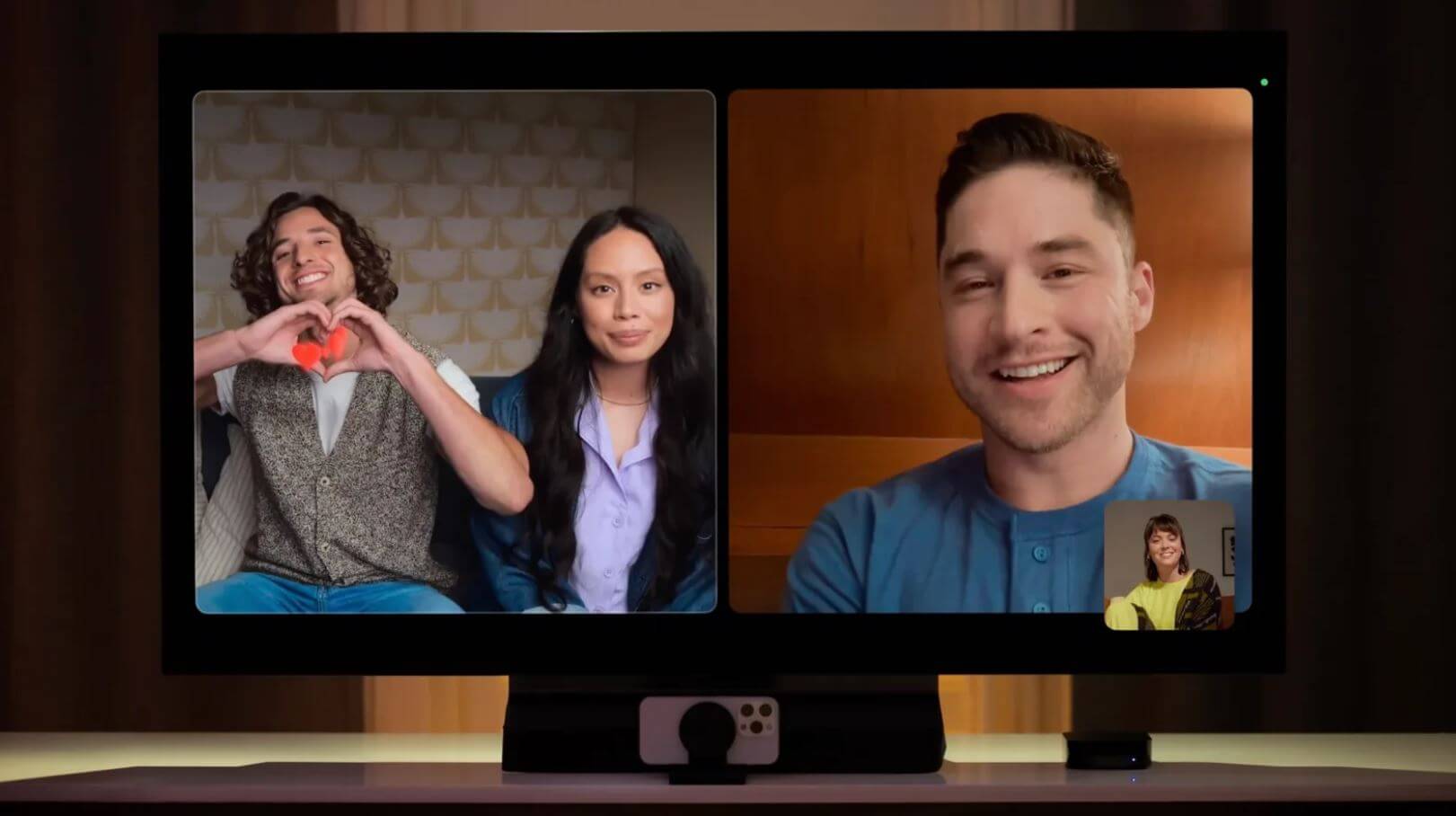 Что нового в tvOS 17. Теперь Apple TV поддерживает FaceTime в режиме Split View. Что нового в tvOS 17. Теперь Apple TV поддерживает FaceTime в режиме Split View. Фото.