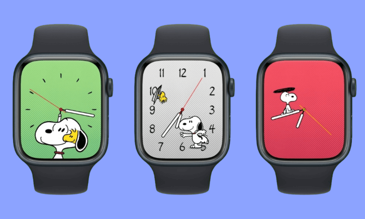 Новые циферблаты для Apple Watch. Цвет фона, кстати, тоже настраивается. Фото.