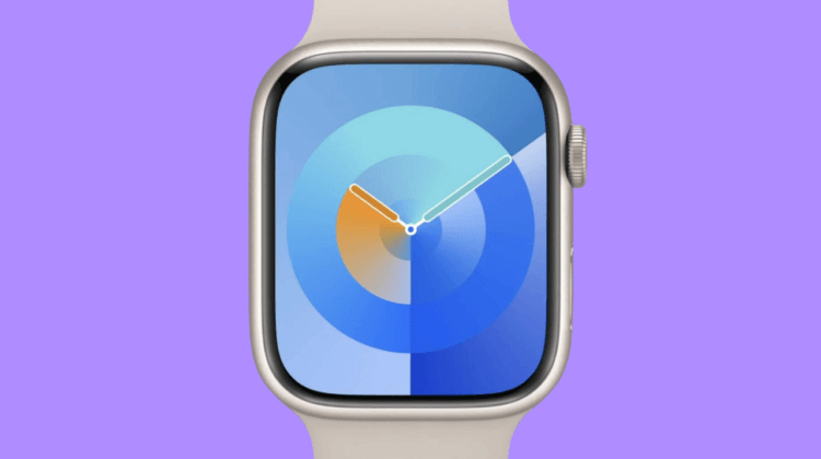 Новые циферблаты для Apple Watch. В циферблате Palette большой выбор разных цветов. Фото.