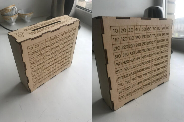 Копилка на каждый день. Просто зачеркивайте суммы, которые уже закинули в копилку. Копилка на каждый день. Просто зачеркивайте суммы, которые уже закинули в копилку. Фото.