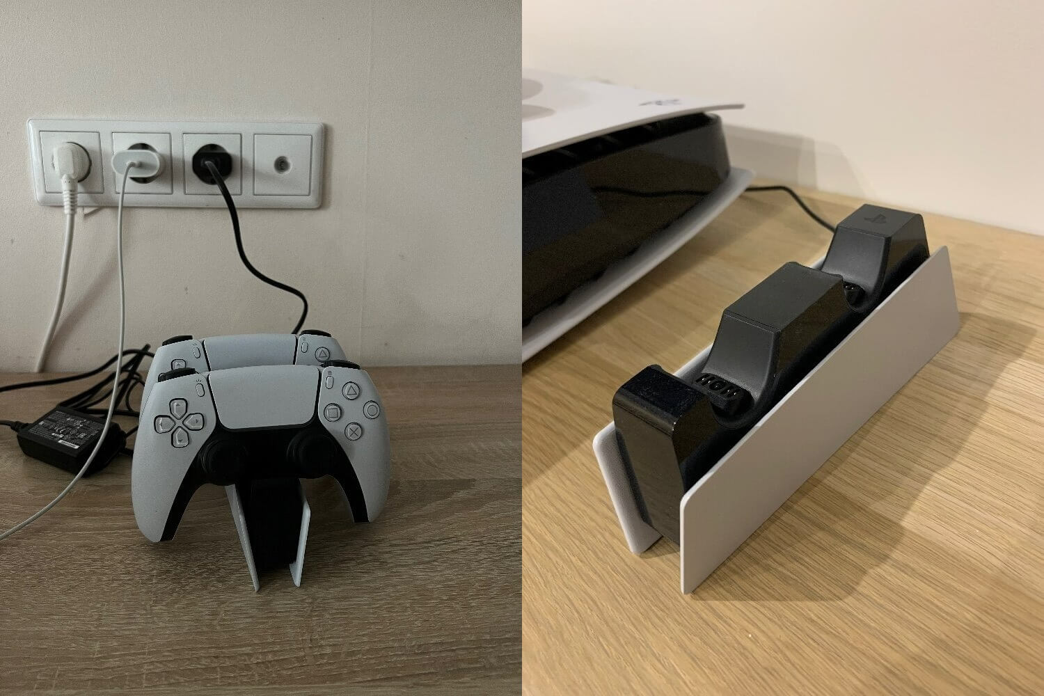 Зарядка для геймпада PS5. С такой док-станцией контроллеры всегда будут заряжены. Фото.