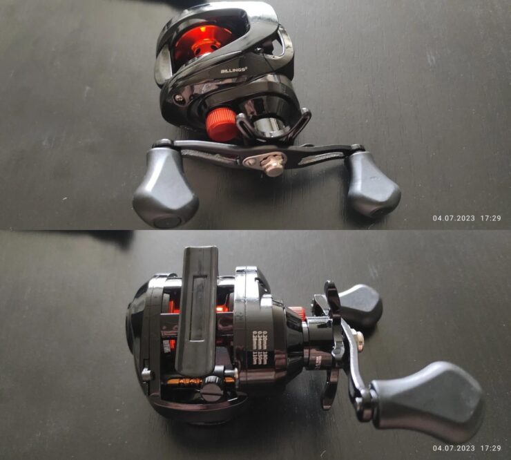 Катушка для удочки. Красная вставка делает катушку визуально намного круче. Катушка для удочки. Красная вставка делает катушку визуально намного круче. Фото.