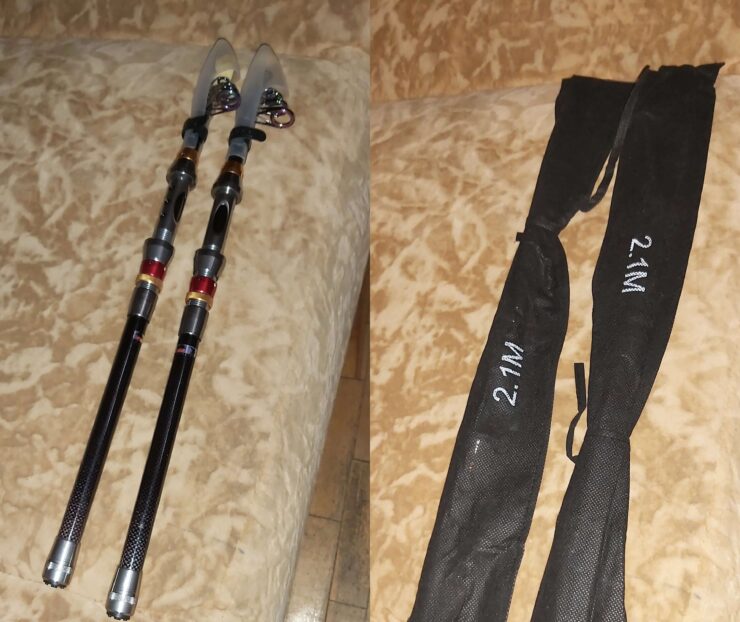 Удочка для рыбалки. В комплекте с удочкой идет специальный чехол для хранения. Удочка для рыбалки. В комплекте с удочкой идет специальный чехол для хранения. Фото.