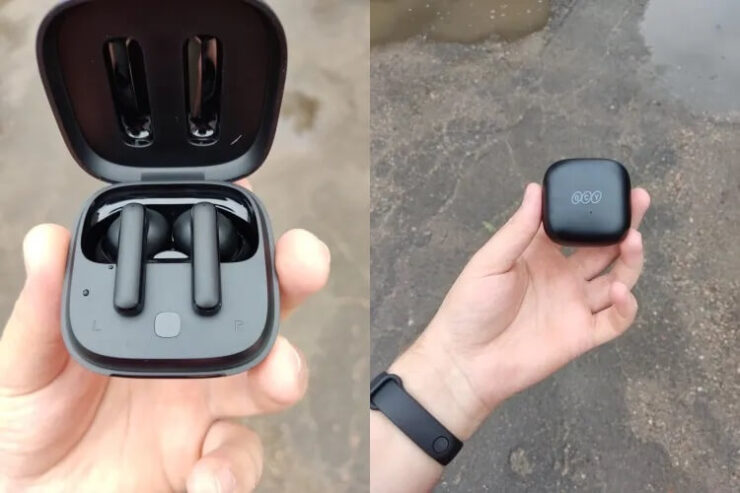 Беспроводные наушники с шумоподавлением. Наушники не займут много места в сумке. Беспроводные наушники с шумоподавлением. Наушники не займут много места в сумке. Фото.