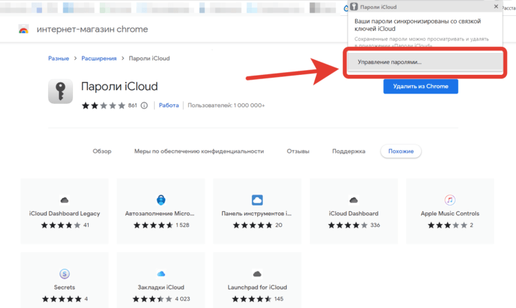 Icloud пароли