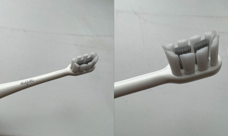 Как часто нужно менять щетку. Щетинки Dupont сохраняют свою форму даже после нескольких месяцев использования. Фото.