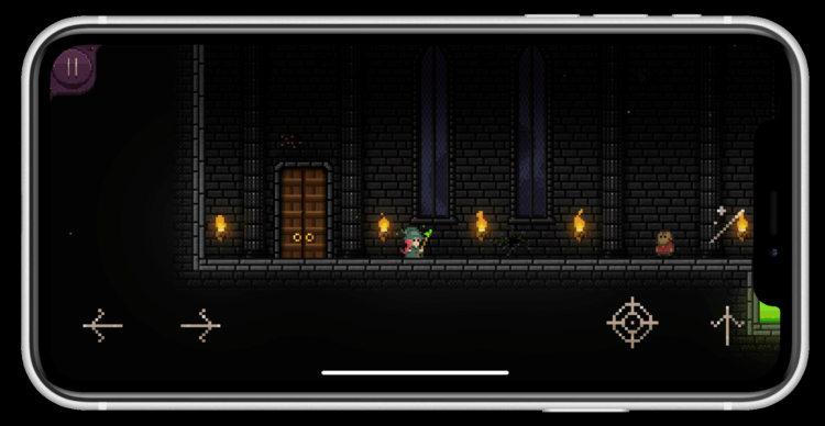 Игра Fireball Wizard. Пиксельная графика делает игру прикольнее. Игра Fireball Wizard. Пиксельная графика делает игру прикольнее. Фото.