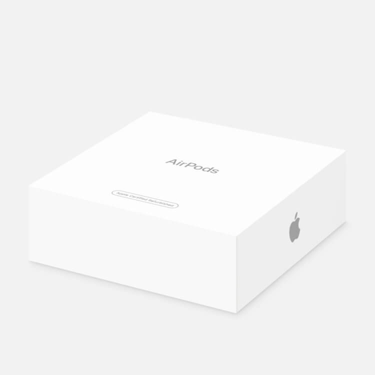 Коробка от AirPods. Вот так выглядит коробка с восстановленными AirPods 3. Коробка от AirPods. Вот так выглядит коробка с восстановленными AirPods 3. Фото.