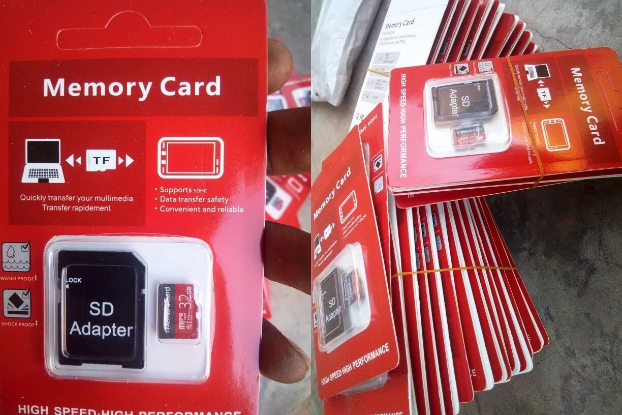 Карта памяти для телефона. Карта памяти идет в комплекте с адаптером. Фото.