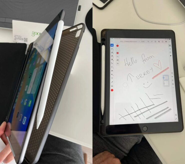 Стилус для Айпада. Найти отличия от оригинала сможет не каждый. Фото.