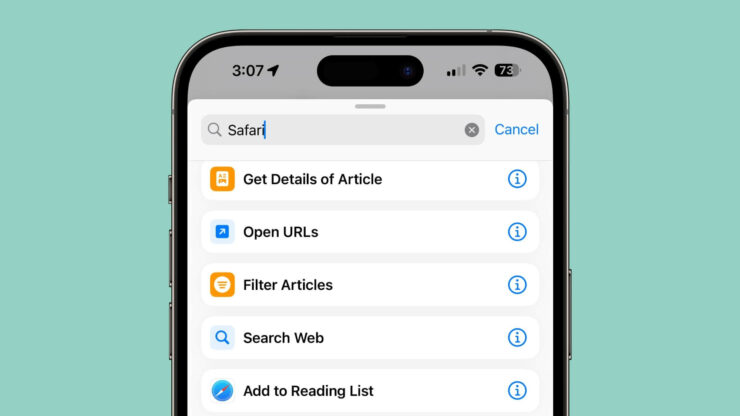 Что нового в iOS 17 Public Beta 3. Команды для Сафари получили разные иконки. Фото.