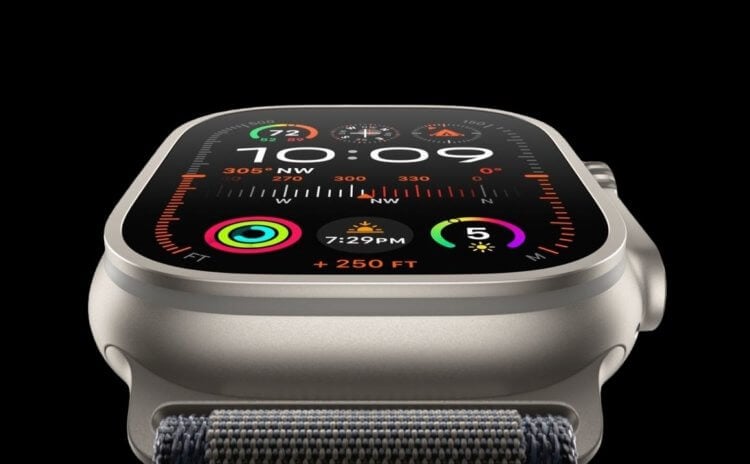Представлены Apple Watch Ultra 2. Это дорогущие часы по цене iPhone 15 с самым ярким экраном в мире. Внешне второе поколение Apple Watch Ultra не отличается от первого. Фото.