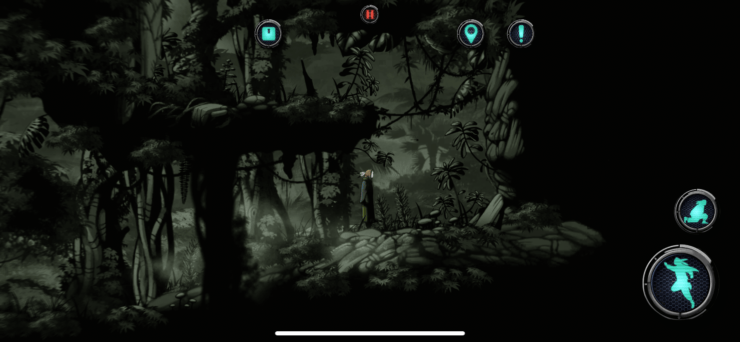 Библиотека Вавилона — бродилка на Айфон. Игра очень атмосферная, благодаря графике. Фото.