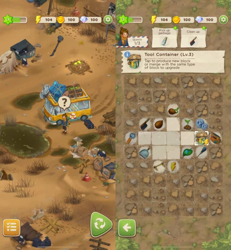 Merge Survival — три в ряд бесплатно. В этой игре тоже придется как следует поработать головой. Фото.