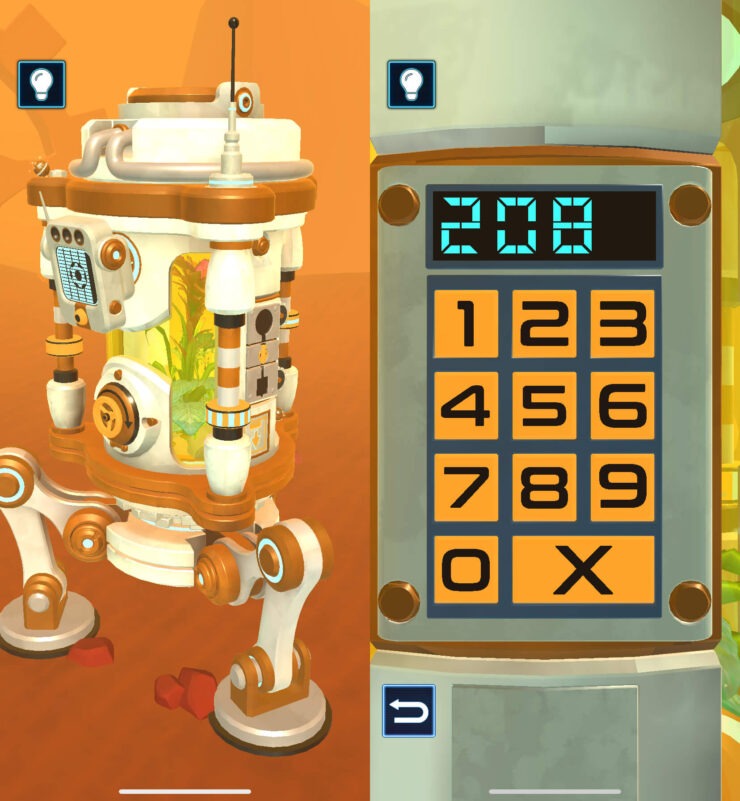 Project Terrarium — головоломка на телефон. Перед тем как ввести код вам придется его найти. Фото.