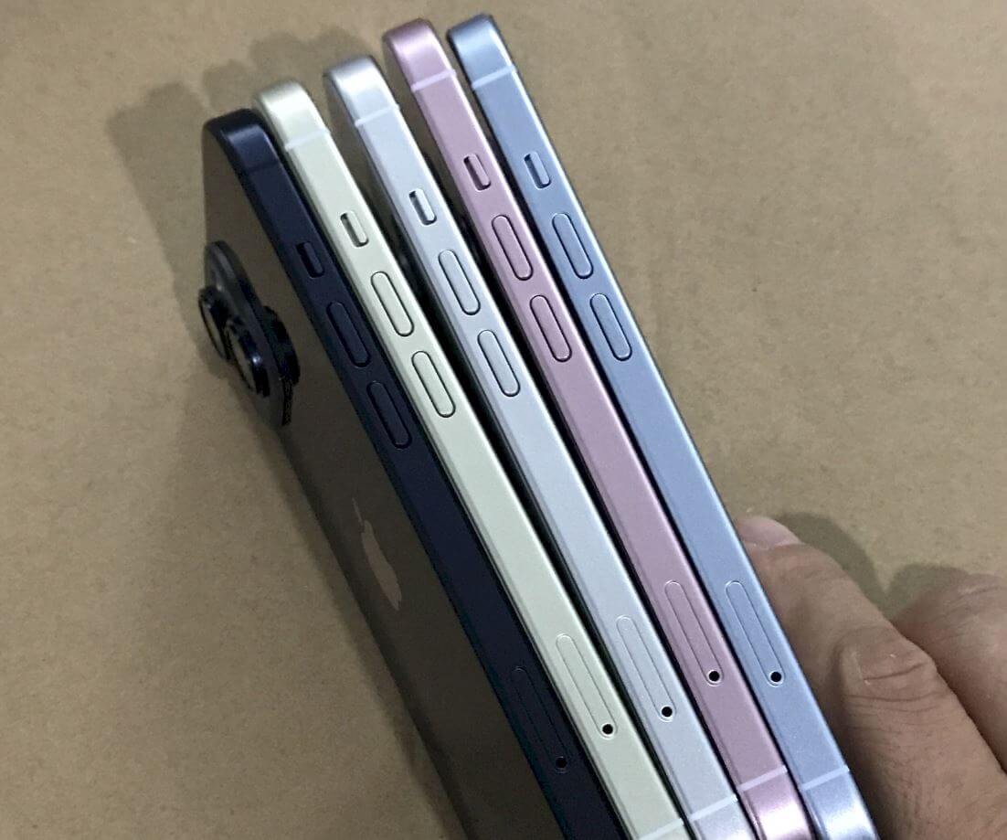 Новые цвета Айфон 15. В профиль цвет iPhone 15 напоминает iPhone 6S. Фото.