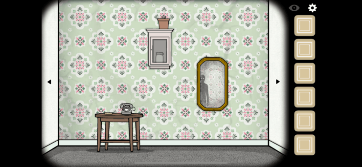 Samsara Room — игра выйти из комнаты. Ярких цветов в этой игре практически нет. Фото.