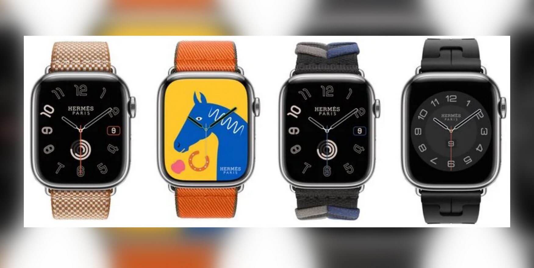 Новые ремешки для Apple Watch 9. Новые ремешки Hermes теперь выглядят так. Новые ремешки для Apple Watch 9. Новые ремешки Hermes теперь выглядят так. Фото.