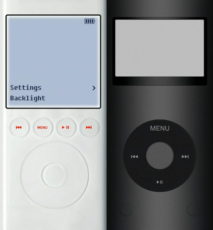 Обои с Game Boy на iPhone. Выбирайте нужный цвет iPod и качайте. Фото.