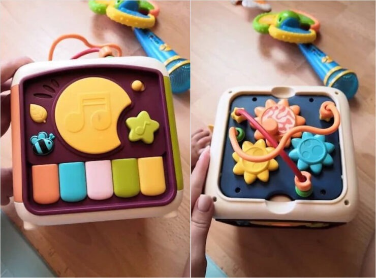 Развивающая игрушка для детей 7 в 1. Это очень универсальная игрушка для развития ребёнка. Фото.