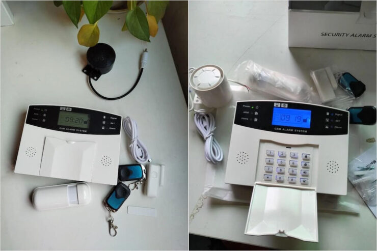 Полная охранная система для дома. Вы сами вольны выбрать подходящий вам набор. Фото.