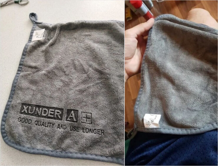 Чем лучше протирать стекло. Полотенца из микрофибры не оставляют царапин и хорошо удаляют любые загрязнения. Фото.