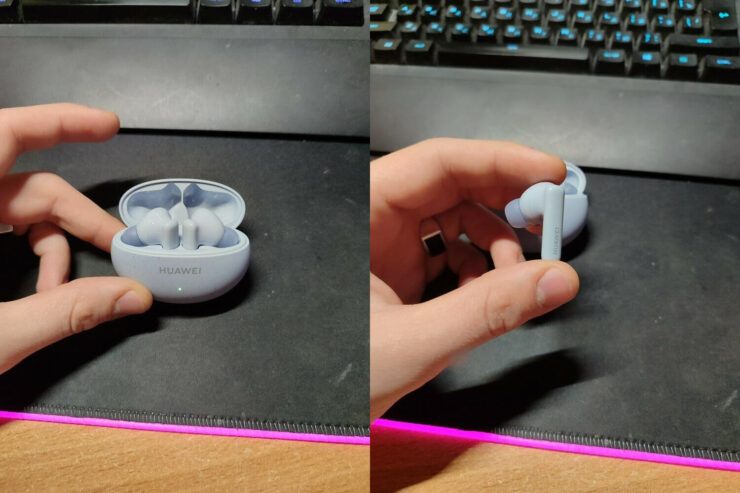 Беспроводные наушники Хаувей. На выбор есть несколько разных цветов. Беспроводные наушники Хаувей. На выбор есть несколько разных цветов. Фото.