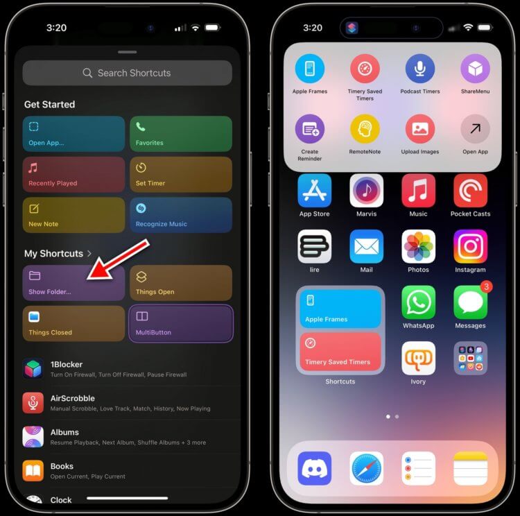 Как запускать команды через Action Button в iPhone 15 Pro. Все доступные команды будут высвечиваться вот в таком окошке. Источник: macstories.net. Как запускать команды через Action Button в iPhone 15 Pro. Все доступные команды будут высвечиваться вот в таком окошке. Источник: macstories.net. Фото.