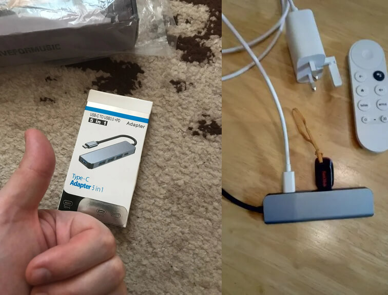 USB-C хаб для Макбука. Такой хаб позволит подключить к компьютеру любую периферию. Фото.