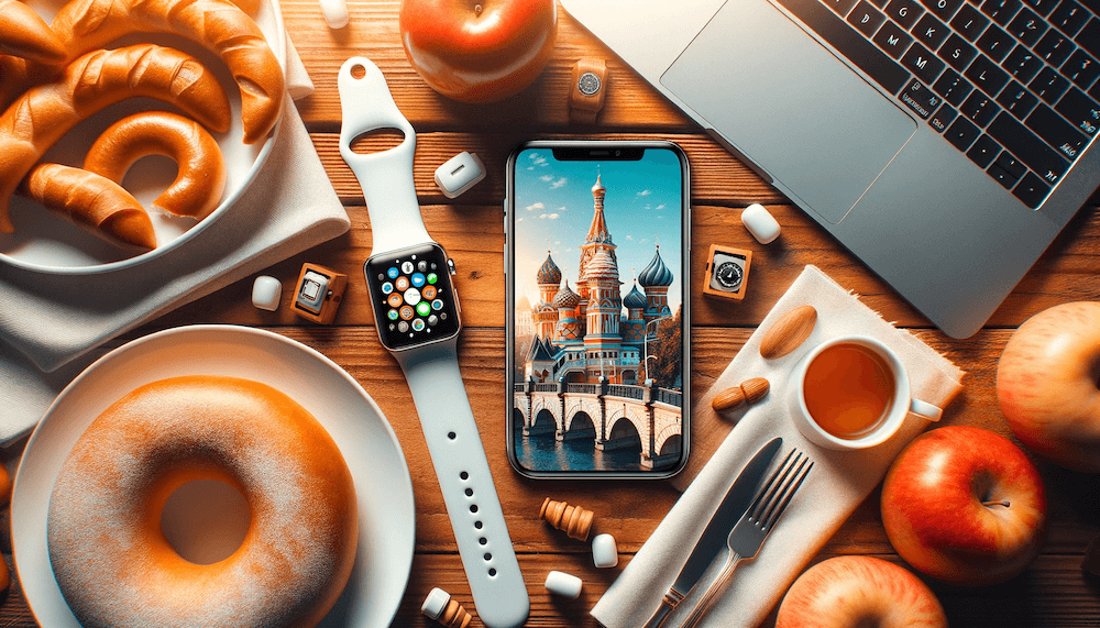 Можно ли платить картой Мир в App Store. Apple не продаёт свою технику в России сама, но это делают торговые сети, а выручка всё равно идёт ей. Фото.