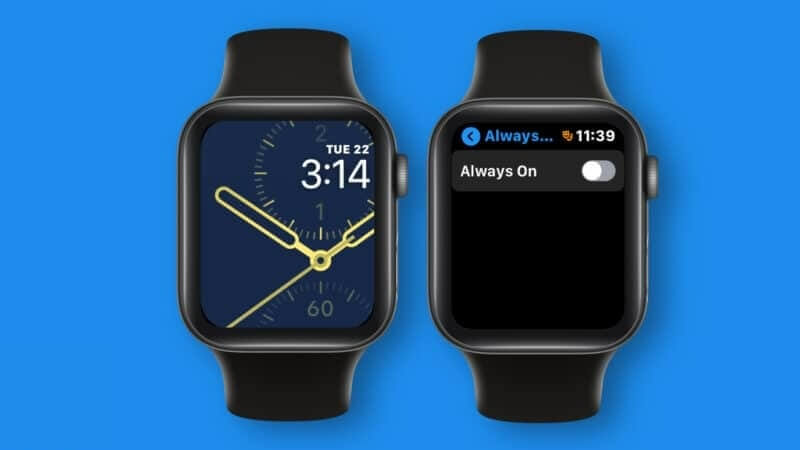 Отключить Always On Display в Apple Watch. Просто отключите Always On Display. Фото.