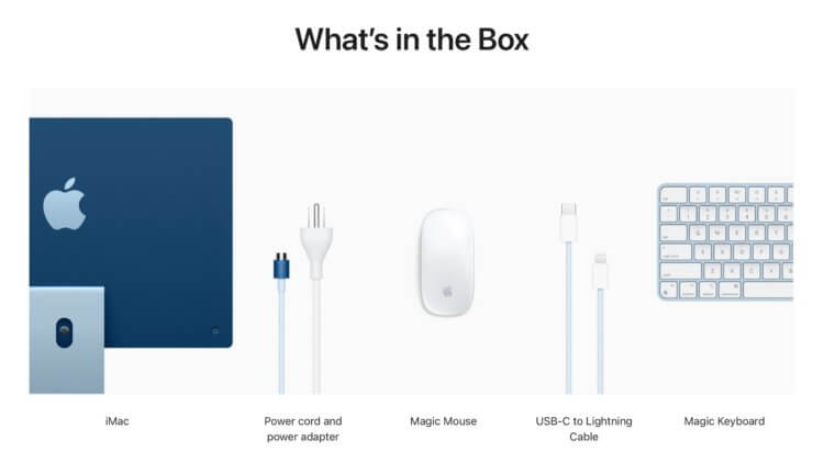 Сколько стоит iMac M3. Все аксессуары, как и прежде, заряжаются через Lightning. Сколько стоит iMac M3. Все аксессуары, как и прежде, заряжаются через Lightning. Фото.
